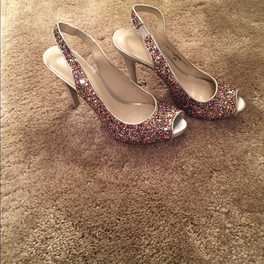 Nine West Confetti Color  with BLING size 6.5